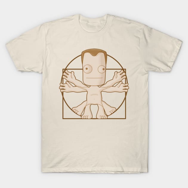 Vitruvian Kerbal T-Shirt by jeffmcdowalldesign